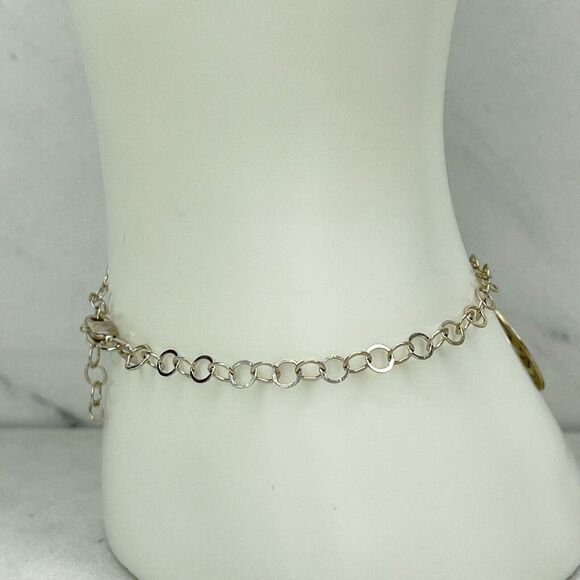 Mexico Sterling Silver 925 Butterfly Bracelet ✨ Chain Link Charm Delicate 🦋 - Picture 4 of 12